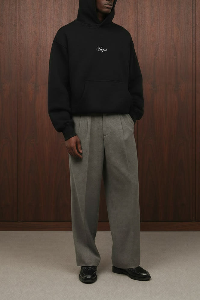 EMBROIDERED BASIC HOODIE